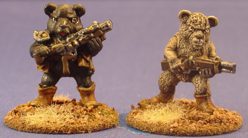 Killer Teddy Bears w/Laser Rifles (2)
